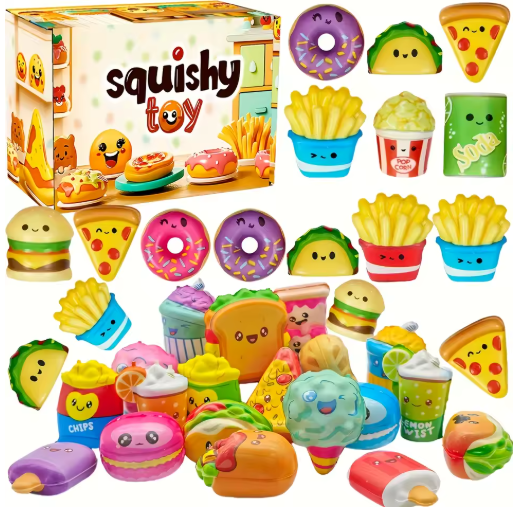 Squishy Food Toy Collection – Fun, Cute & Satisfyingly Squishy!