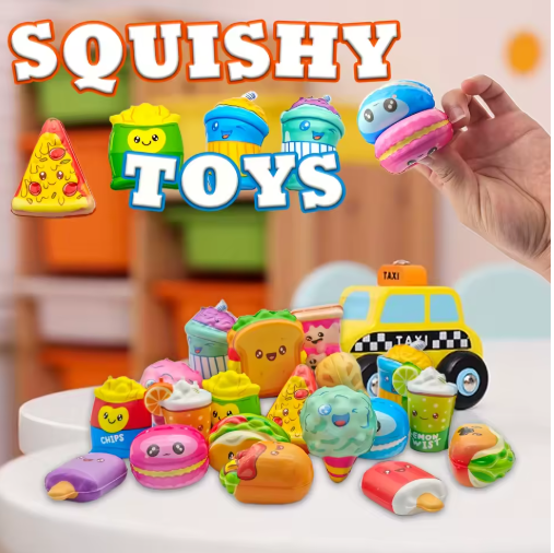 Squishy Food Toy Collection – Fun, Cute & Satisfyingly Squishy!