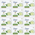 Dove - Fresh Touch Soap Bars - Cucumber & Green Tea Scent - (12 bars)
