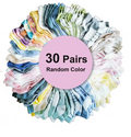 30 Pairs Kids Ankle Socks – Random Colours & Designs