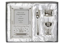 Beautiful Boxed Silver Plated Christening Day Gift Set
