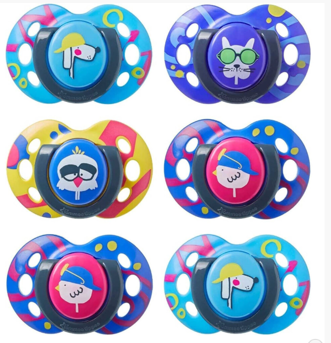 Baby Dummy Soothers Dummies Cool Animals Assorted 2-Pack 6-18m