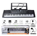 Digital Music Piano Keyboard Mic Portable Electronic Musical Instrument with 61 keys