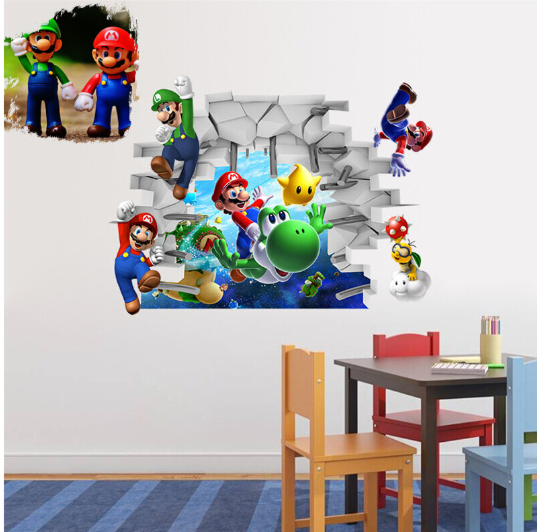 Super Mario 3d Wall Sticker