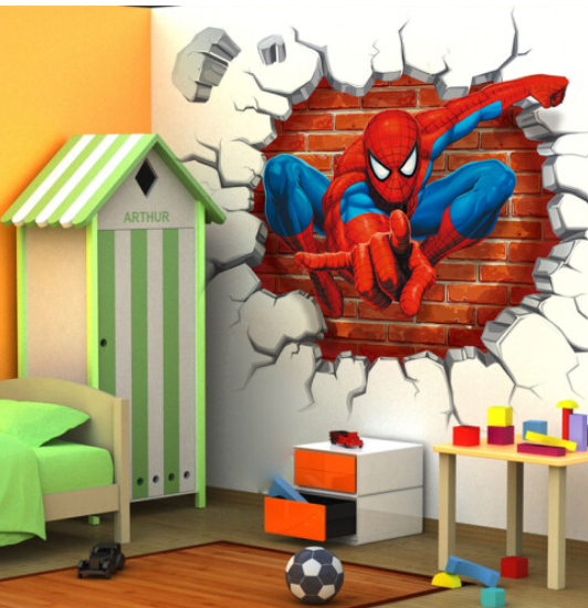 (Style 12?50*50cm?) Avengers 3d The Wall Stickers Removable Kids Nursery Home Décor