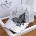 Sparkly Butterfly Sequin Baseball Cap