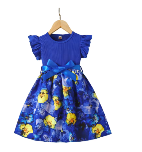 Girls Peacock Party Dress