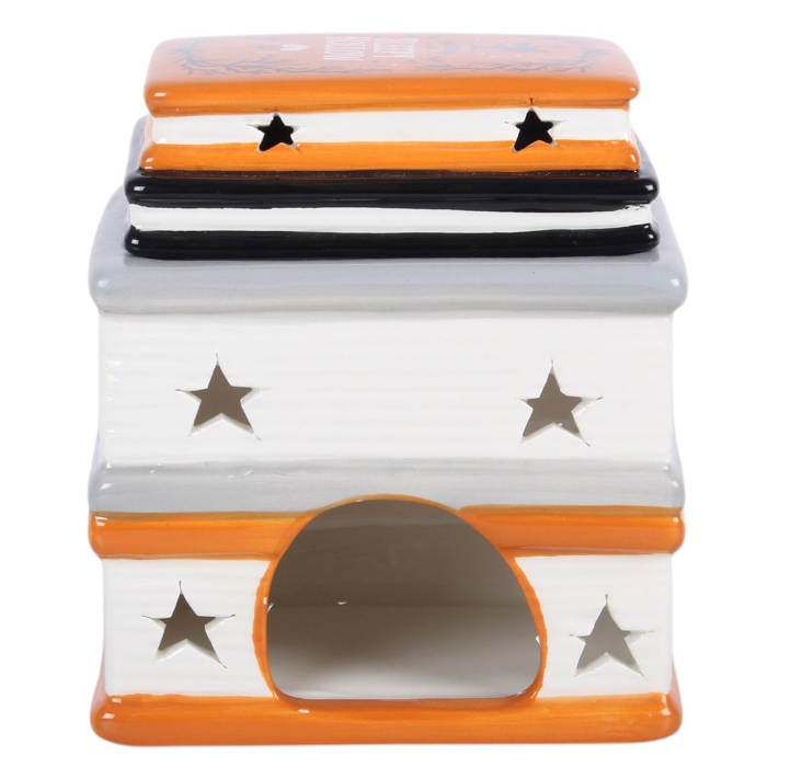 Haunted Library Book Stack Oil Burner and Wax Warmer