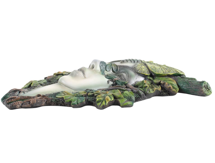 Green Goddess with Butterfly Wall Plaque