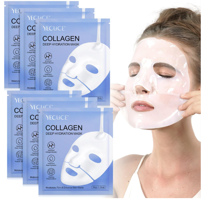Collagen Face Mask - 6pcs Bio Collagen Face Mask