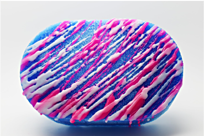 Rainbow Sensation Exfoliating Soap Sponge  (Blueberry Jam)