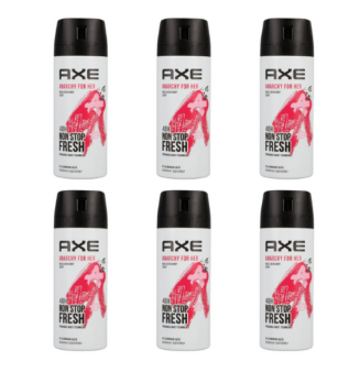 6 x AXE (LYNX) Anarchy For Her 150ml Deodorant Body Spray