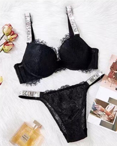 Sexy Lingerie Comfort Women Set Push Up Bra Victoria's Secret Lingerie Set