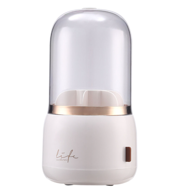 Stylish Rotating Makeup Brush Cylinder Case