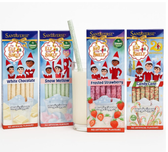 Elf on the Shelf Quick Milk Magic Sipper 4 Pack Bundle (52 Pcs Total)