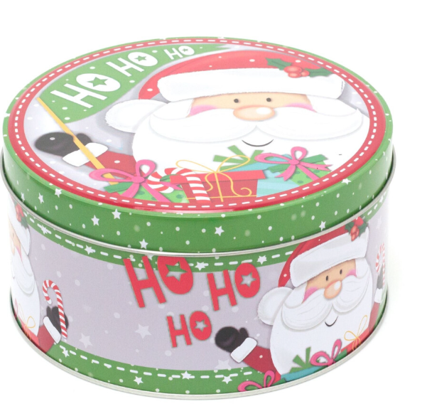 Set Of 3 Jolly Holly Christmas Storage Tins