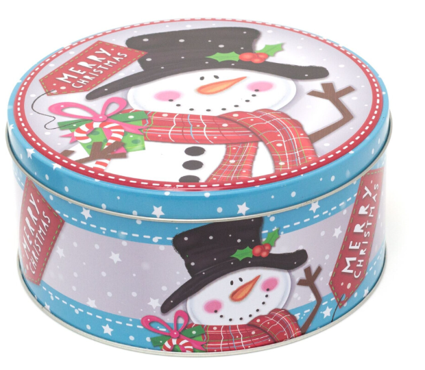 Set Of 3 Jolly Holly Christmas Storage Tins