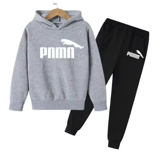 Kids Hooded Tracksuit Set