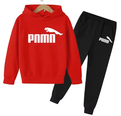 Kids Hooded Tracksuit Set