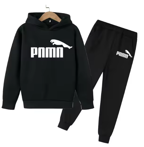 Kids Hooded Tracksuit Set