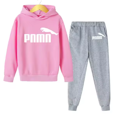 Kids Hooded Tracksuit Set