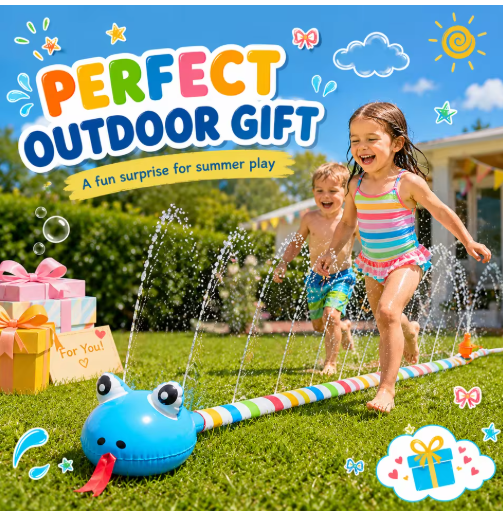 Kids' Snake Garden Sprinkler Water Toy