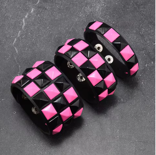 Punk Studded Bracelet Set