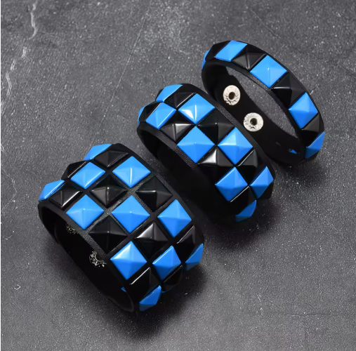 Punk Studded Bracelet Set