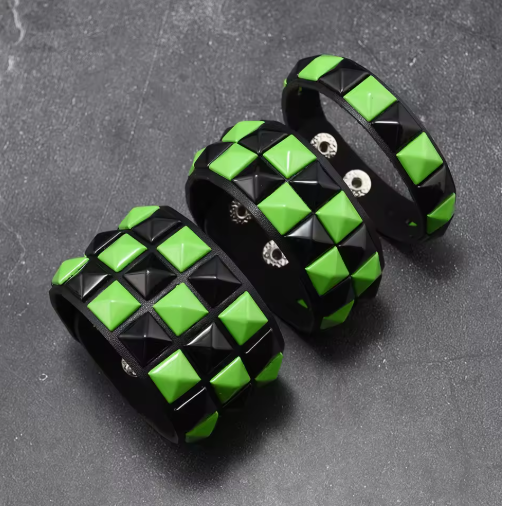 Punk Studded Bracelet Set
