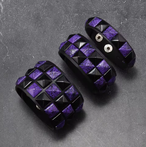Punk Studded Bracelet Set