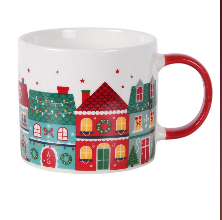 Christmas Street Print Mug