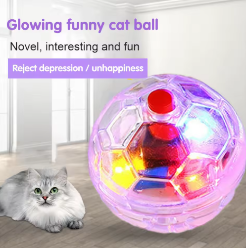 LED Flashing Cat Toy Ball