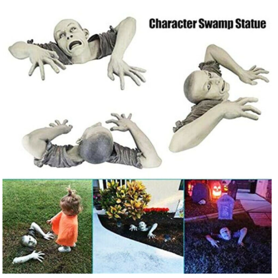 Funny Horror Garden Zombie Sculpture Vivid Ornament Yard Lawn Patio Home Decor