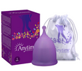 Anytime Women Silicone Anti Leakage Menstrual Period Cup L purple