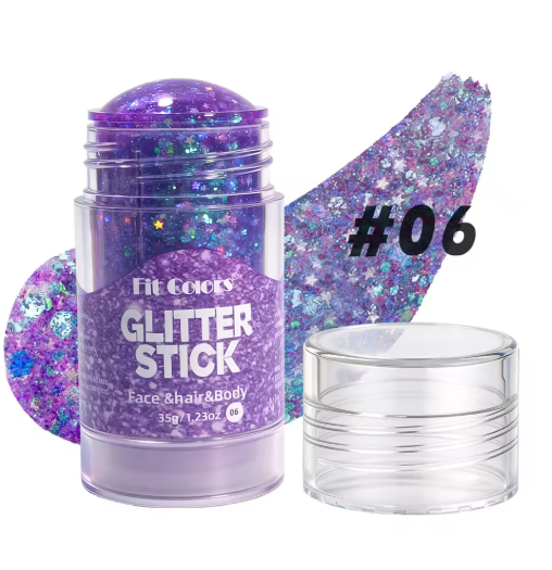 Fit Colors Face, Hair & Body Glitter Stick