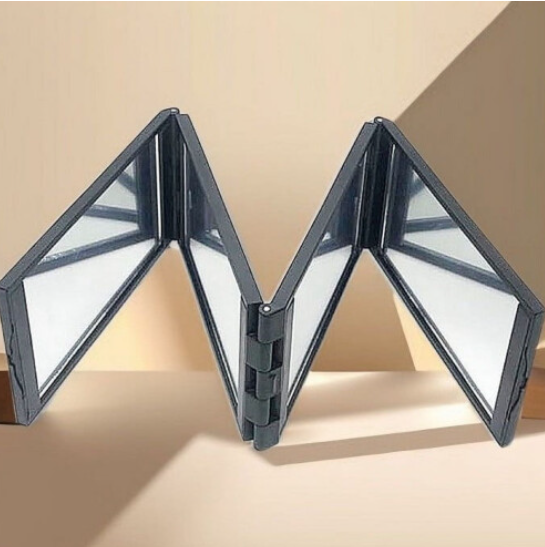 Foldable Tetrahedral Full-Length Mirror - 360 Freestanding
