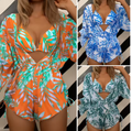 3-Piece Tropical Swimwear Set