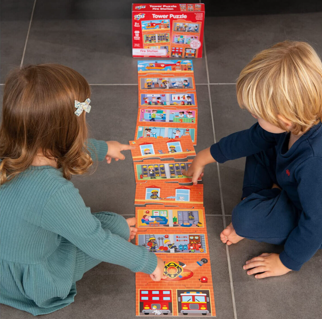 Fire Station Interchangeable Tower Puzzle