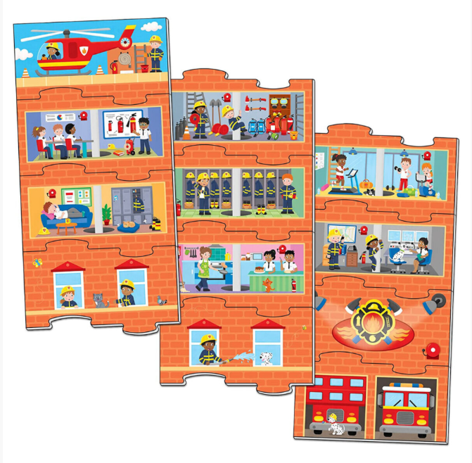 Fire Station Interchangeable Tower Puzzle
