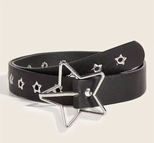 Star Buckle Studded Belt