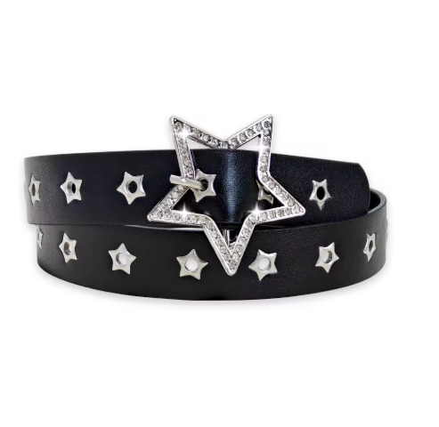 Star Buckle Studded Belt