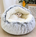 Calming Fluffy Pet Bed Pet Nest Anti-anxiety Cat Bed