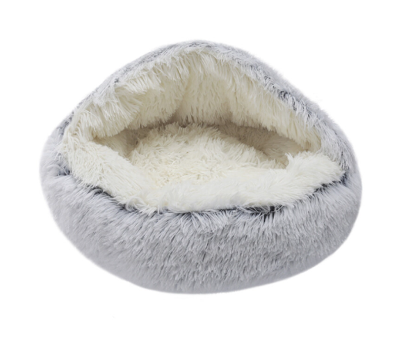 Calming Fluffy Pet Bed Pet Nest Anti-anxiety Cat Bed
