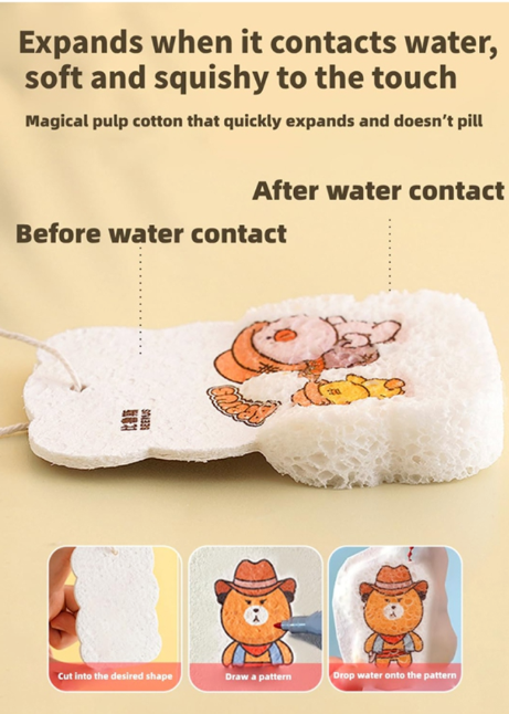 Magic Puffy Paint,3D Drawing Canvas ,Foam Texture Painting Kit