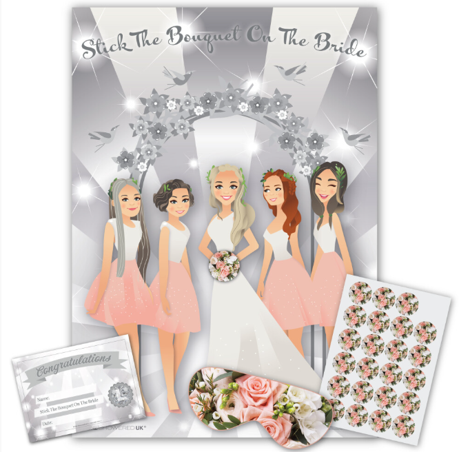 Pin the Bouquet on the Bride | Hen Party Game