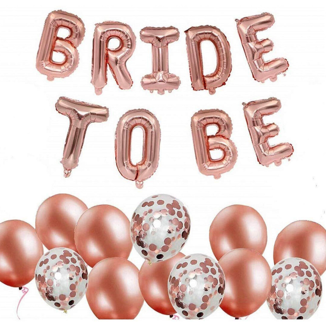 Rose Gold Hen Party Decoration Balloons