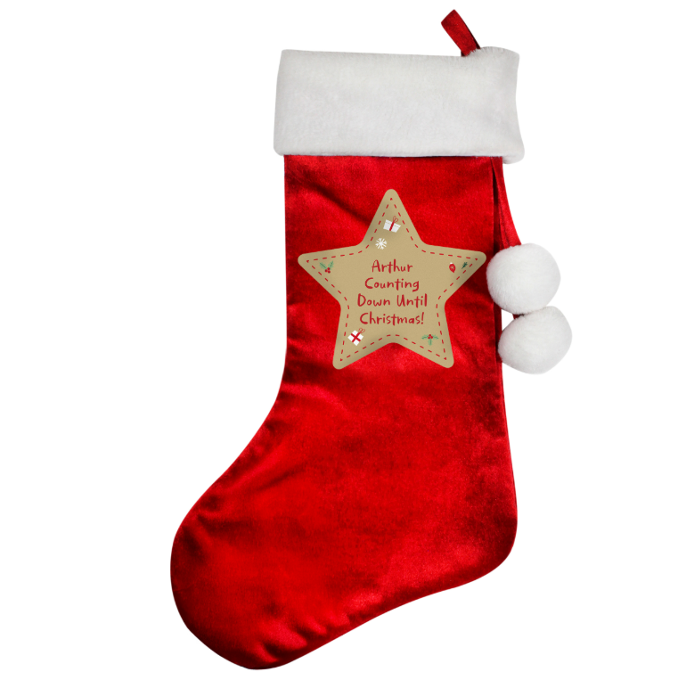 Personalised Christmas Red Stocking
