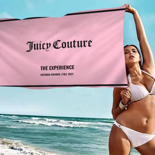 J-Juicy Cool C- Couture Microfiber Blanket Quick Drying Beach Towels