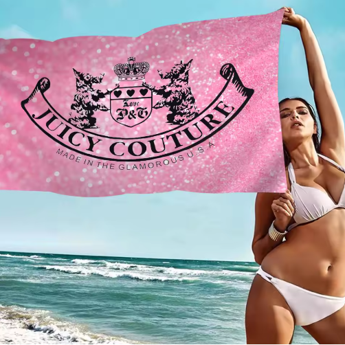 J-Juicy Cool C- Couture Microfiber Blanket Quick Drying Beach Towels