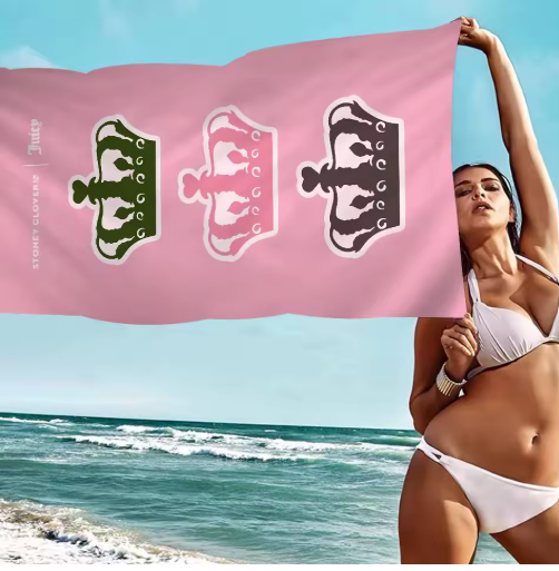 J-Juicy Cool C- Couture Microfiber Blanket Quick Drying Beach Towels